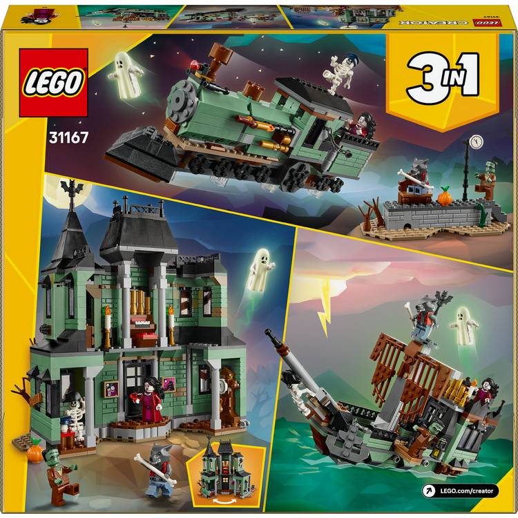 LEGO Creator 3in1 Haunted Mansion building set, UK version