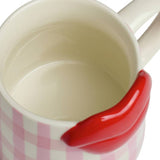 Argos Home gingham lips mug 270ml, UK version