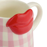 Argos Home gingham lips mug 270ml, UK version