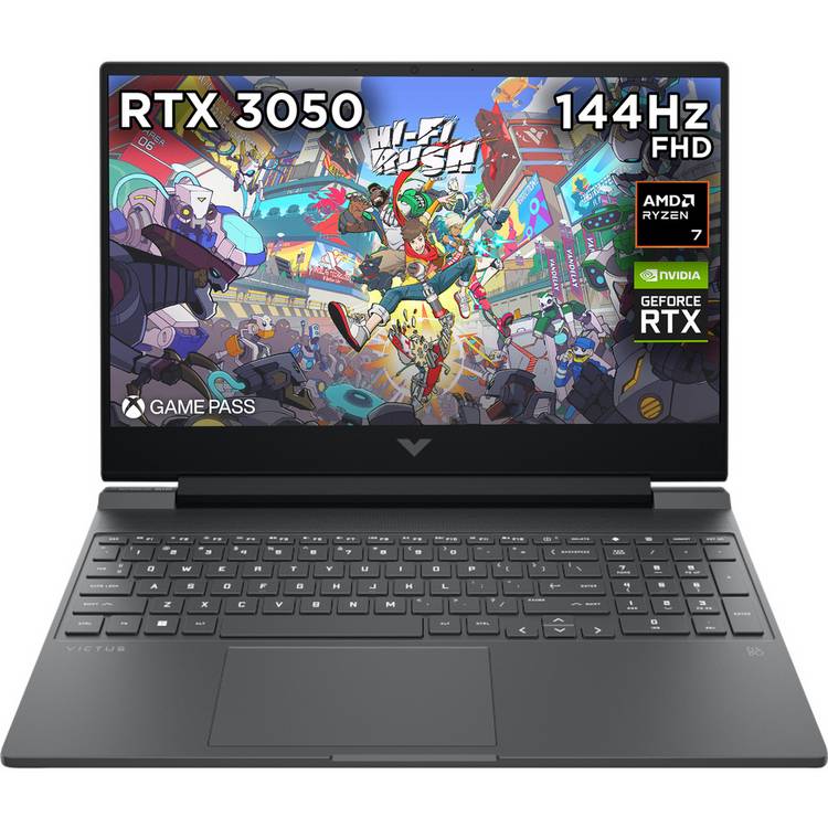 HP Victus gaming laptop 15.6in RTX 3050, imported from the UK