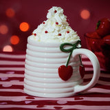 Argos Home ribbed cherry mug 250ml (British brand)