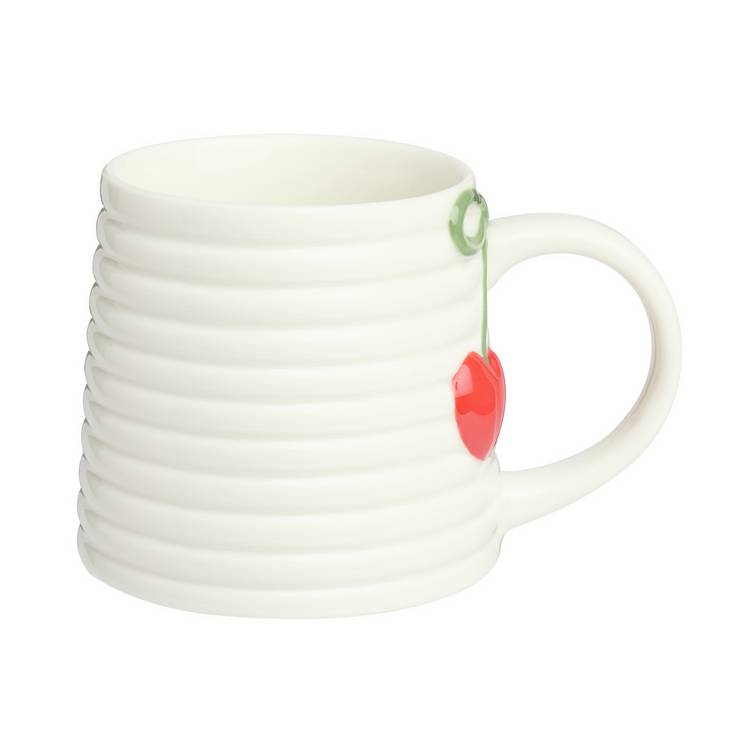 Argos Home ribbed cherry mug 250ml (British brand)