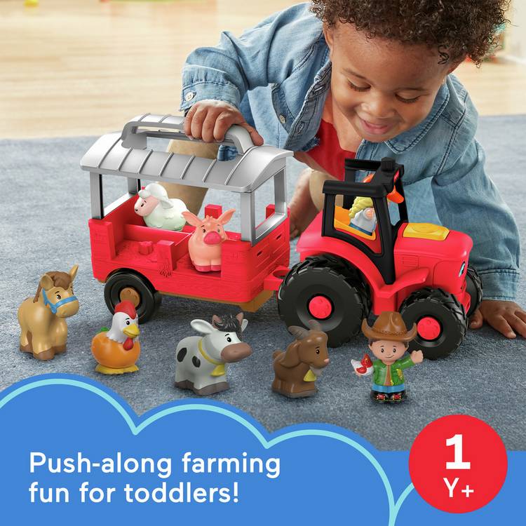 Fisher-Price Little People Caring for Animals tractor playset, imported from the UK