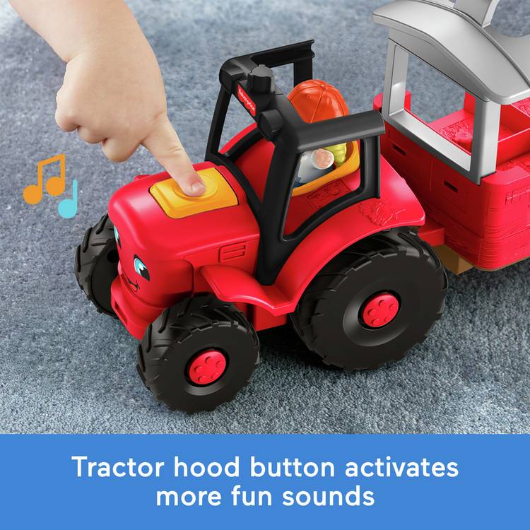 Fisher-Price Little People Caring for Animals tractor playset, imported from the UK