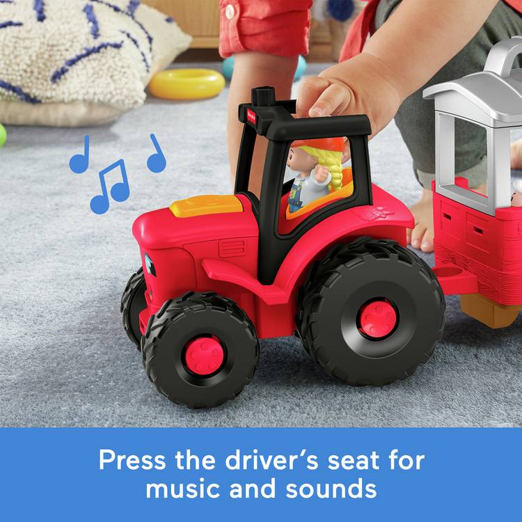 Fisher-Price Little People Caring for Animals tractor playset, imported from the UK