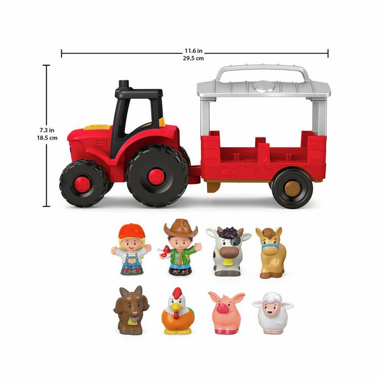 Fisher-Price Little People Caring for Animals tractor playset, imported from the UK