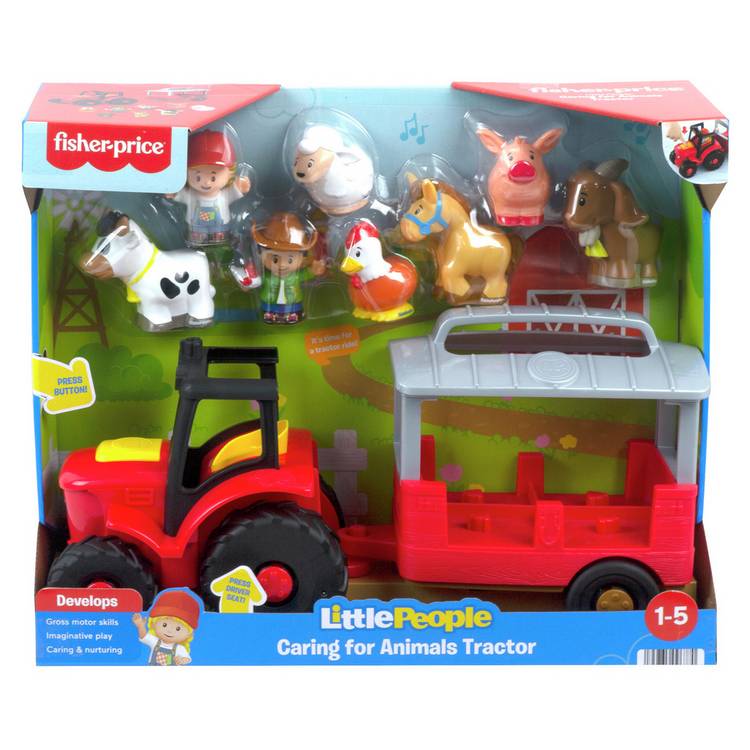 Fisher-Price Little People Caring for Animals tractor playset, imported from the UK