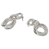 Liars & Lovers interlocking drop earrings 45mm, UK version