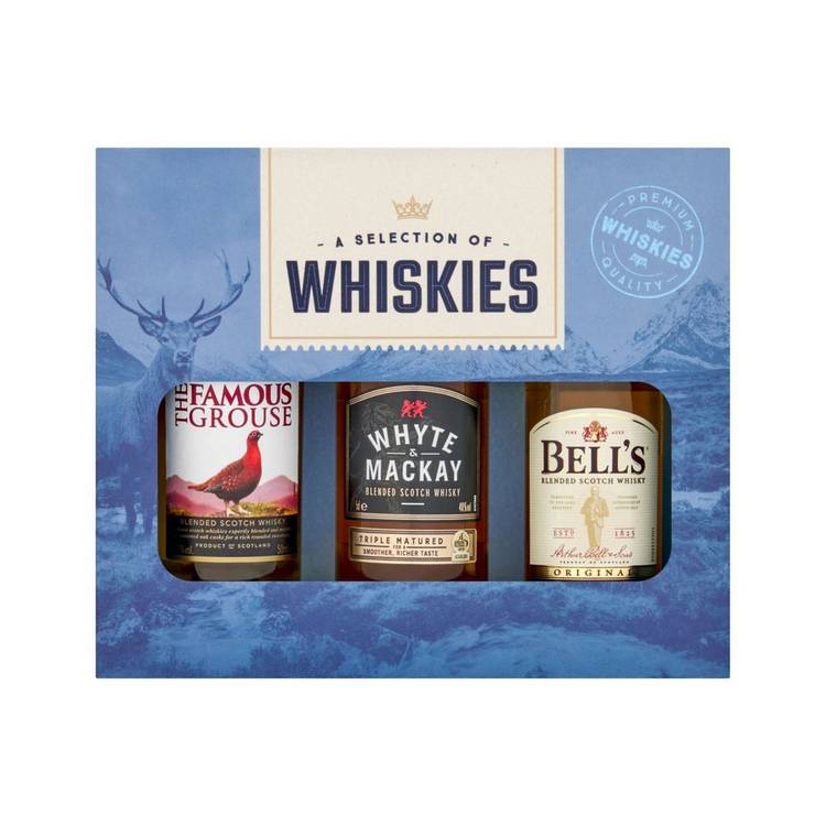 Blue Tree whisky gift set with 3x5cl miniatures, imported from the UK