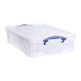Argos Really Useful 33 Litre Plastic Underbed Storage Box - Clear- Buy online at McGrocer