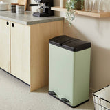 Argos Habitat 60 Litre Twin Compartment Pedal Bin - Sage- Buy online at McGrocer
