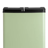 Habitat 60L twin pedal bin sage green steel (British brand)