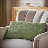 Argos Argos Home Macrame Style Cushion Sage 50x30cm- Buy online at McGrocer