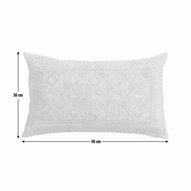 Argos Home macrame style cushion sage 50x30cm - British product