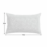 Argos Home macrame style cushion sage 50x30cm - British product