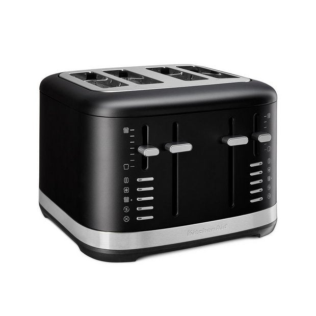 KitchenAid 4 slice toaster matte black, UK version