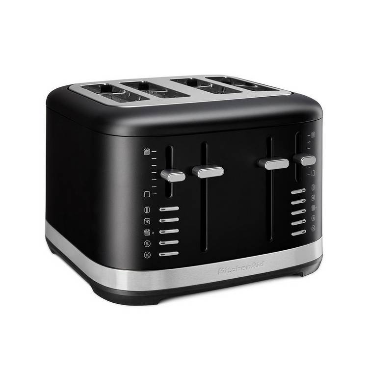 KitchenAid 4 slice toaster matte black, UK version