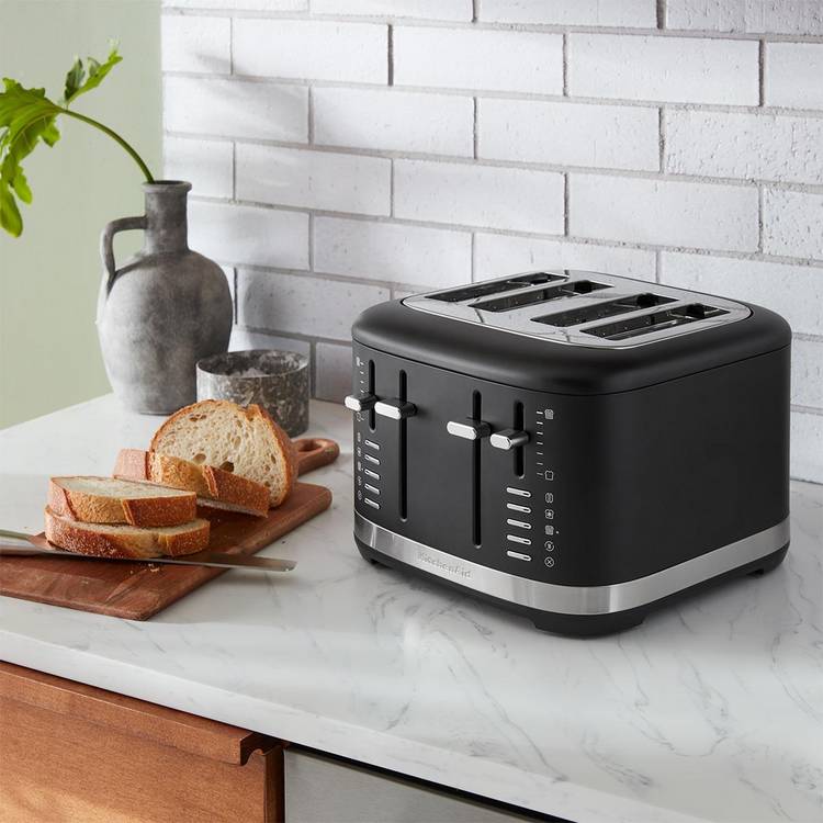 KitchenAid 4 slice toaster matte black, UK version