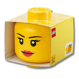 LEGO Storage Head Girl 27cm, imported from the UK