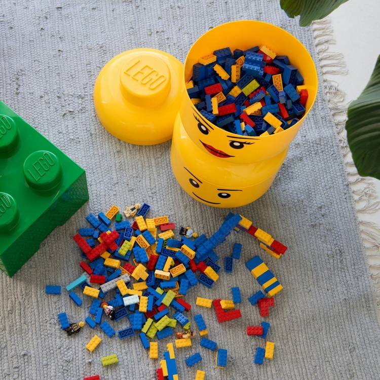 LEGO Storage Head Girl 27cm, imported from the UK