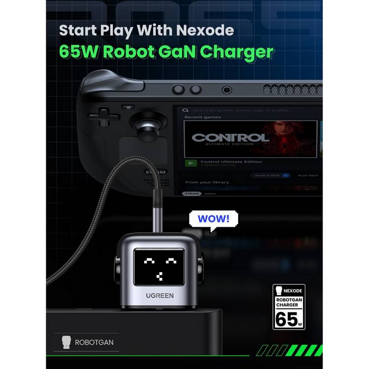 UGREEN Uno 65W GaN charger, imported from the UK
