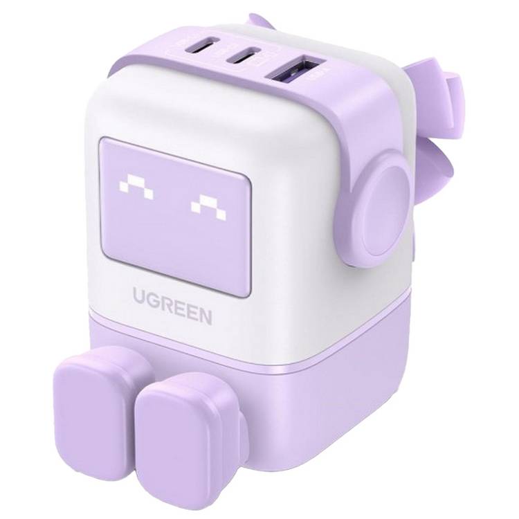 UGREEN Uno Robot GaN Charger 65W Purple (British brand)