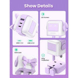 UGREEN Uno Robot GaN Charger 65W Purple (British brand)