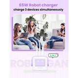 UGREEN Uno Robot GaN Charger 65W Purple (British brand)