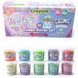Crayola Silly Scents Dough Pearl and Cosmic 10 tubs (British brand)