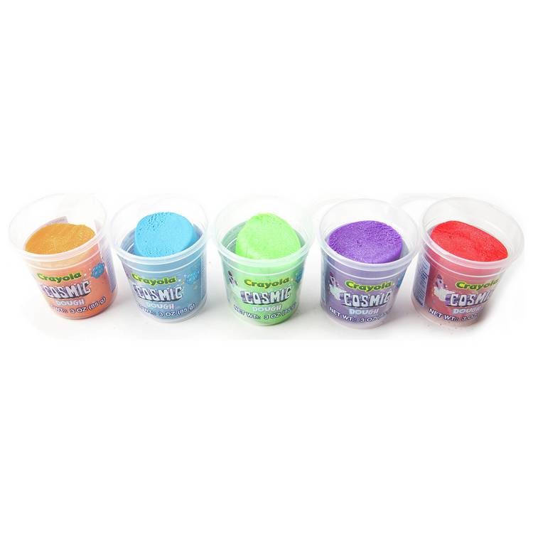 Crayola Silly Scents Dough Pearl and Cosmic 10 tubs (British brand)