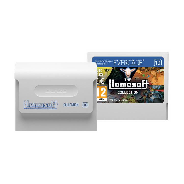 Evercade Llamasoft Collection multi-game cartridge, imported from the UK