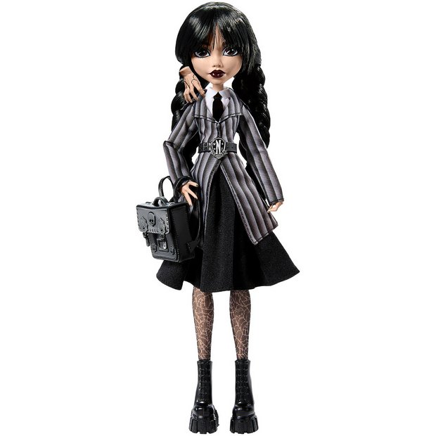 Monster High Wednesday Addams collectable doll in uniform (British brand)