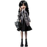 Monster High Wednesday Addams collectable doll in uniform (British brand)