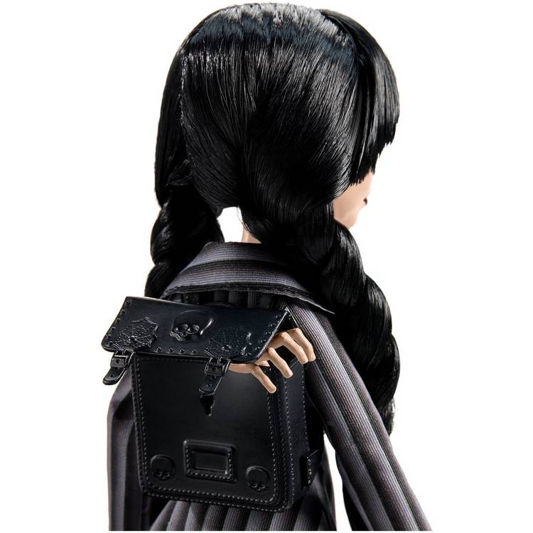 Monster High Wednesday Addams collectable doll in uniform (British brand)
