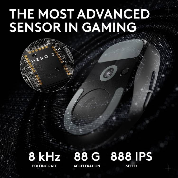 Logitech PRO X SUPERLIGHT 2 DEX wireless gaming mouse (British brand)