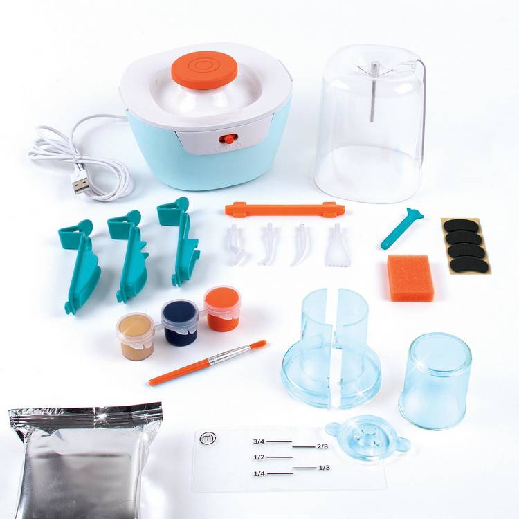 Make It Real mini pottery studio air-dry clay set UK version