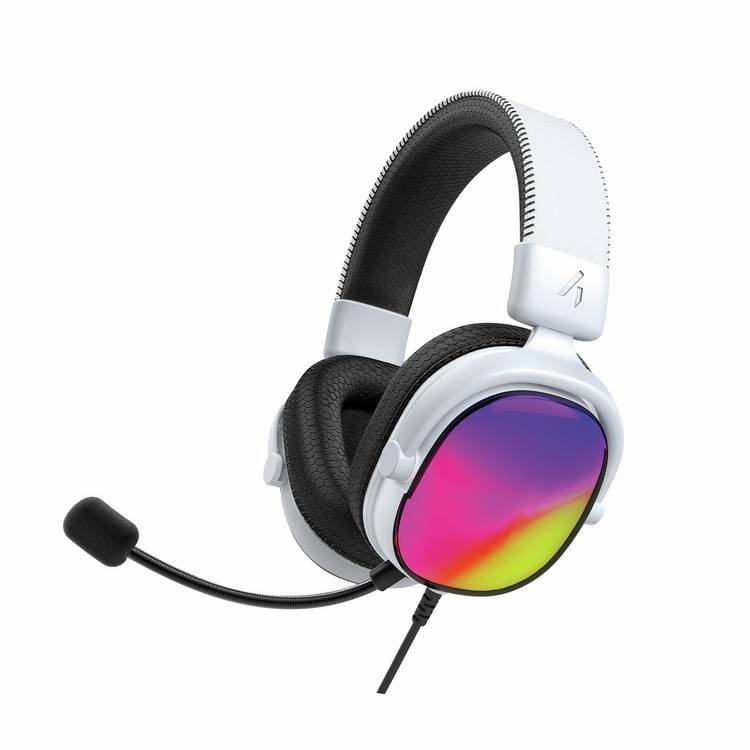 STEALTH Radar Glow RGB wired headset white (British brand)