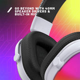 STEALTH Radar Glow RGB wired headset white (British brand)