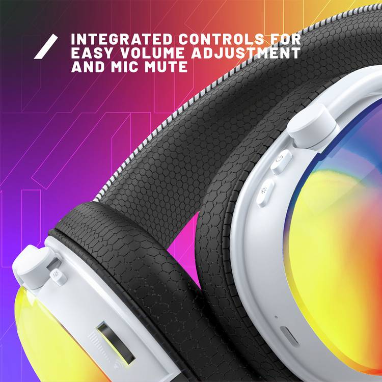 STEALTH Radar Glow RGB wired headset white (British brand)