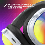 STEALTH Radar Glow RGB wired headset white (British brand)