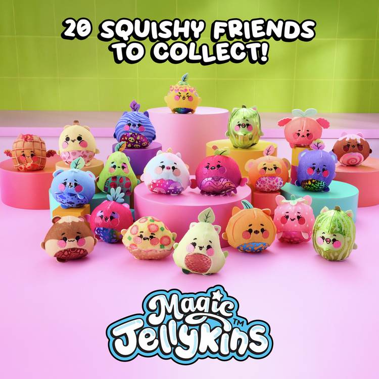 Magic Jellykins water-reveal plush toy pack 8cm, UK version
