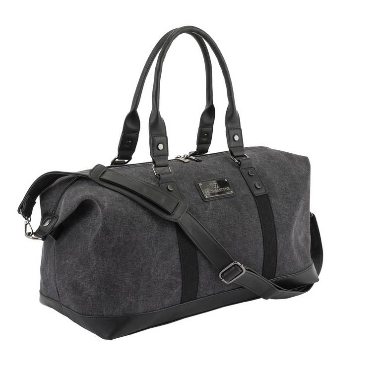 Featherstone weekend bag black canvas, UK version