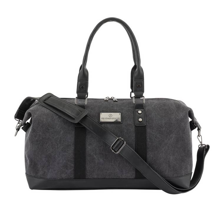 Featherstone weekend bag black canvas, UK version