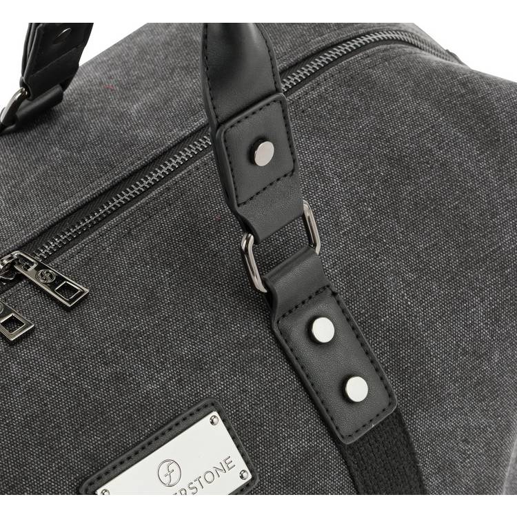Featherstone weekend bag black canvas, UK version