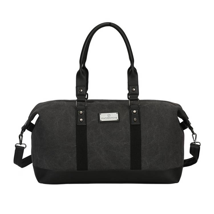Featherstone weekend bag black canvas, UK version