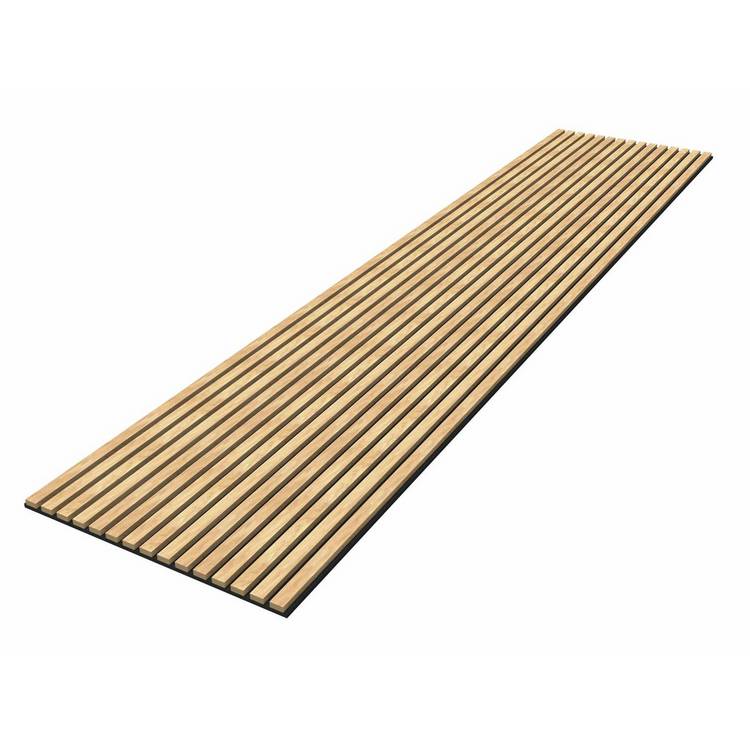 Kraus acoustic wood veneer wall panel Medium Oak 2.4m - British product