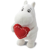 Moomins World standing soft toy heart 6.5 inches, imported from the UK