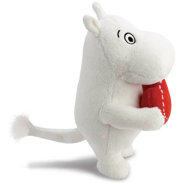 Moomins World standing soft toy heart 6.5 inches, imported from the UK