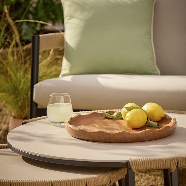Habitat scalloped serving tray 35x35cm, imported from the UK