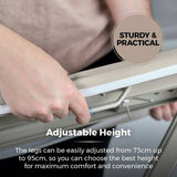 Tower large ironing board Latte 122cm - British product